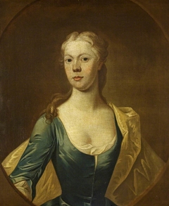 An Unknown Lady in a Blue Dress by Anonymous