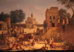 Animal market by Jean-Jacques de Boissieu