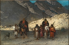 Arabian Sheikhs in the Mountains by Léon Bonnat