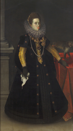 Archduchess Constance (1588-1631), Queen of Poland, with a Monkey by Joseph Heintz the Elder