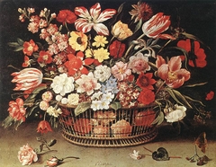 Basket of Flowers by Jacques Linard