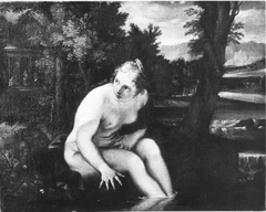 Bathing wood nymph by Carlo Maratta