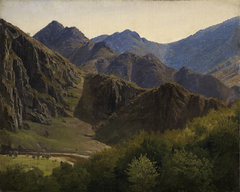 Bergketten bei Altenahr by Johann Wilhelm Schirmer