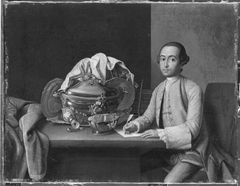 Bildnis eines Silberdieners by Peter Jacob Horemans