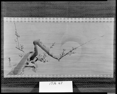 Blossoming Plum Branch and Moon by Kanō Tan'yū