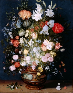 Bouquet of Flowers in a Ceramic Vase by Jan Brueghel the Younger