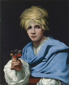 Boy in a Turban holding a Nosegay by Michael Sweerts