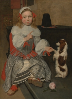 Boy Training his Dog by Ludolf Leendertsz de Jongh