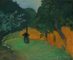 Bretonne au Champ de Blé (Breton Woman in Meadow) by Paul Sérusier