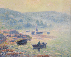 Brume sur la rivière à Pont-Aven by Henry Moret