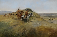 Buffalo Hunt by Charles Marion Russell