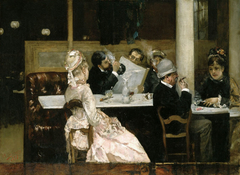 Cafe Scene in Paris by Henri Gervex