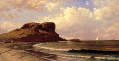 Castle Rock, Nahant, Massachusetts by Alfred Thompson Bricher