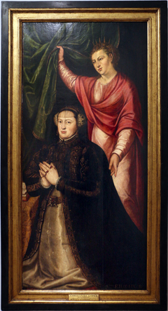 Catherine of Habsberg and St. Catherine of Alexandria altar piece by Cristóvão Lopes