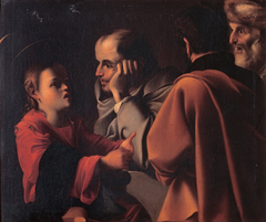 Christ among the doctors by Pensionante del Saraceni