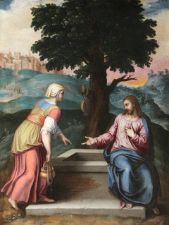 Christ and the Woman of Samaria by Anonymous