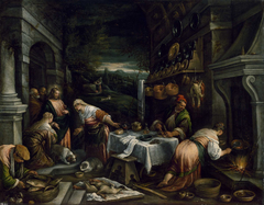 Christ in the House of Mary, Martha, and Lazarus by Jacopo Bassano