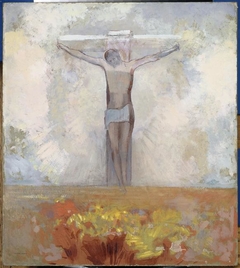 Christ on the cross by Odilon Redon