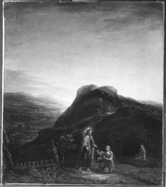 Christus erscheint den beiden Marien by Aert de Gelder