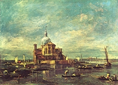 Church on a Little Lagoon Island by Francesco Guardi