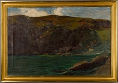 Cliffs and Sea at Ogunquit, Maine by Charles Herbert Woodbury