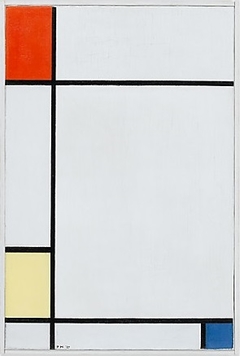 Composition no. III with red, yellow, and blue by Piet Mondrian