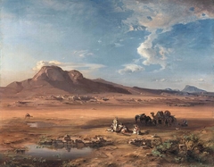 Corinth with Akrocorinth by Carl Rottmann