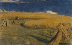 Cornfield at Ewell by William Holman Hunt