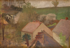 Countryside Landscape with Houses by Jacek Malczewski