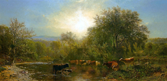 Cows Watering by James McDougal Hart