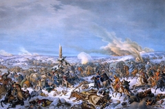 Crossing the Berezina River on 17 (29) November 1812 by Peter von Hess