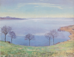 Der Genfersee von Chexbres aus by Ferdinand Hodler