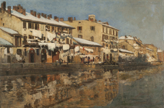 El Naviglio de Milán by Emilio Gola