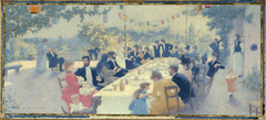 Esquisse pour la salle des mariages de la mairie du 14ème : Repas nuptial by Maurice Chabas