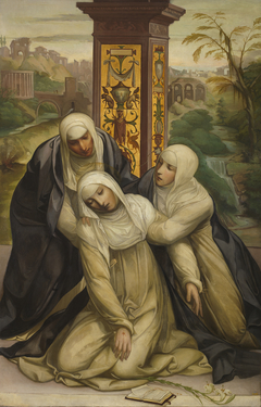 Estigmatización de Santa Catalina de Siena (copia) by Eduardo Rosales