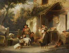 Farm scene, Wales? by William Shayer