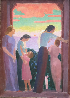 Femmes sur le balcon by Maurice Denis