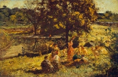 Fête Champetre by Adolphe Joseph Thomas Monticelli