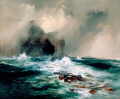 Fingal’s Cave, Island of Staffa, Scotland by Thomas Moran