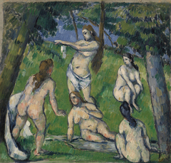 Five Bathers (Cinq baigneuses) by Paul Cézanne