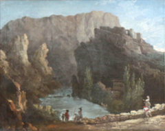 Fontaine de Vaucluse by Hubert Robert