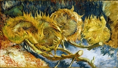 Four Sunflowers Gone to Seed by Vincent van Gogh