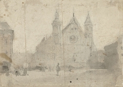 Gezicht op de Ridderzaal aan het Binnenhof by Johannes Bosboom