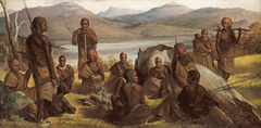 Group of natives of Tasmania by Robert Hawker Dowling