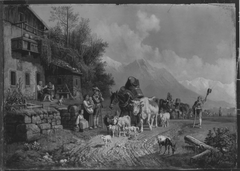 Heimkehr von der Alm by Heinrich Bürkel