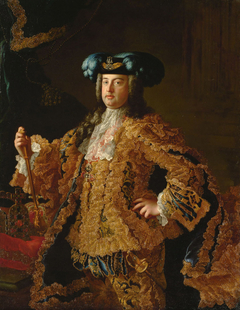 Herzog Franz (I.) Stephan von Lothringen (1708-1765), in reichem Hofkleid, Kniestück by Martin van Meytens