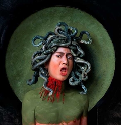 History in Self-Portraits: Caravaggio - Cry of Medusa by Yasumasa Morimura