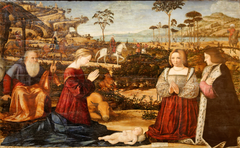 Holy Family and donors by Vittore Carpaccio