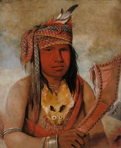 I-an-be-w'ah-dick, Male Caribou, a Brave by George Catlin