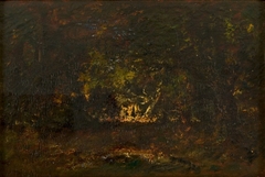 In het bos van Fontainebleau (Sousbois Fontainebleau) by Narcisse Virgilio Díaz